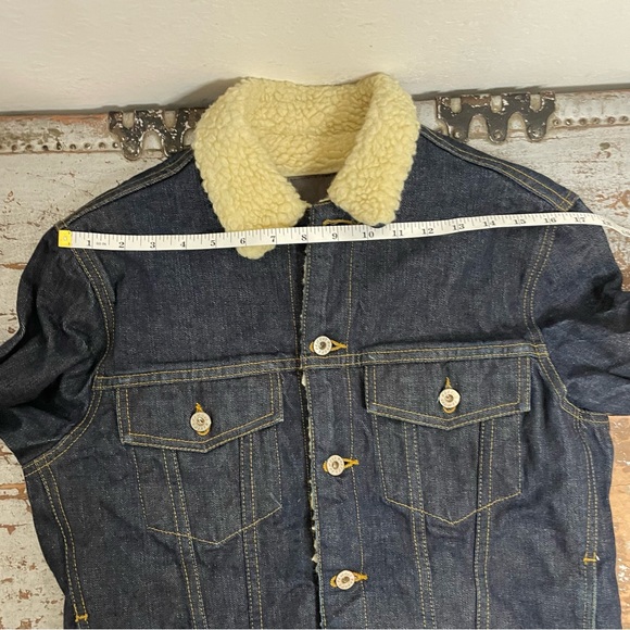 Naked & Famous Sherpa Japanese Denim Jacket - Picture 12 of 15